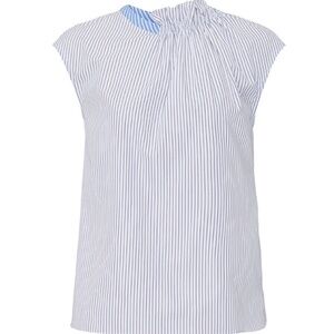 Teija Mixed Stripe Ruffle Top